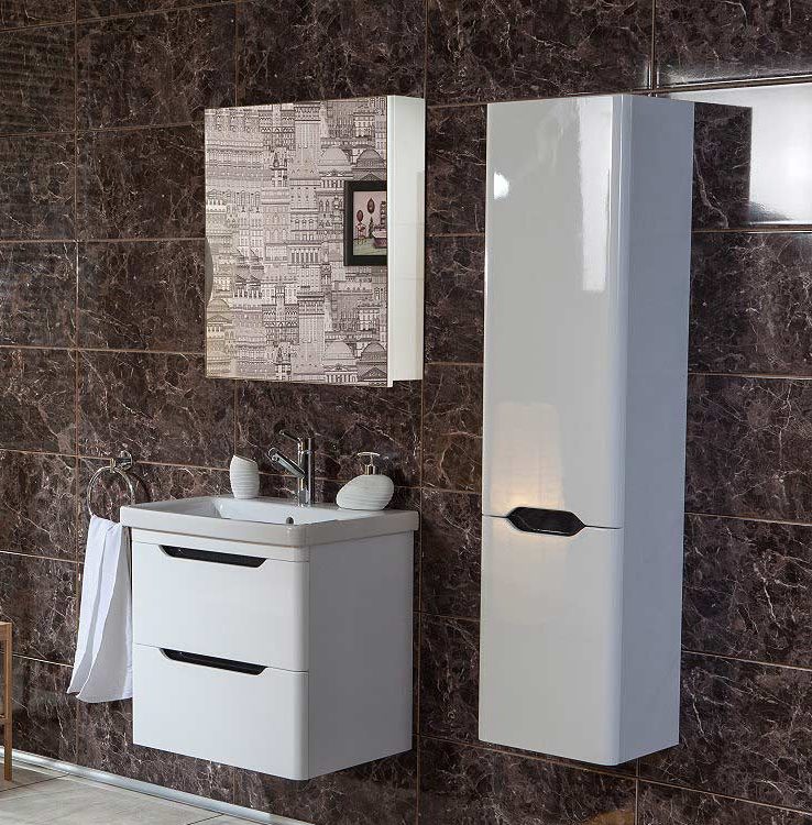 set επιπλο μπανιου bele white 60 technopolis24